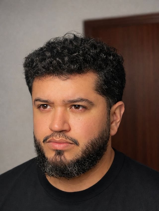 Retrato de Felipe Gonçalves, barbeiro e co-fundador do Lipe Space
